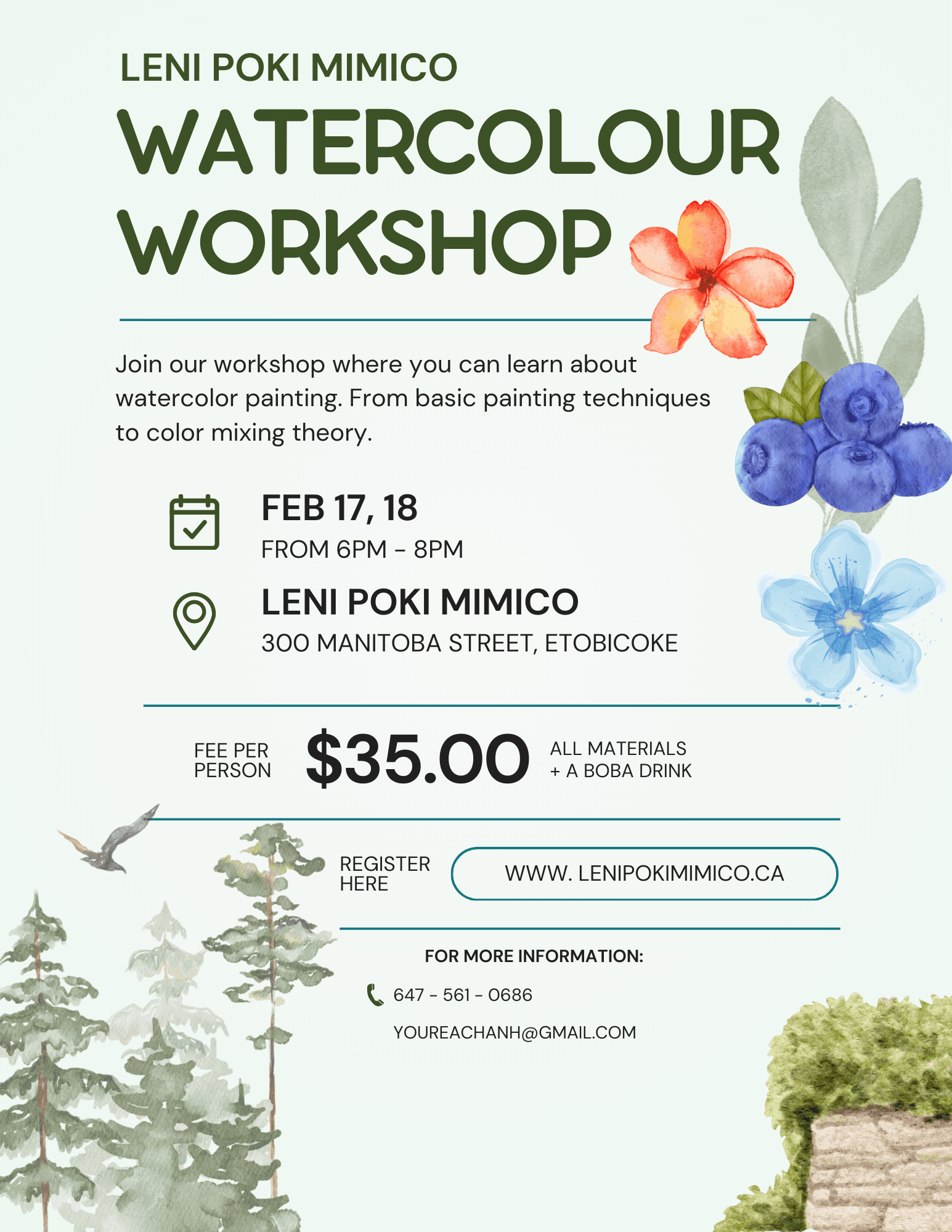 Mini Watercolour workshop