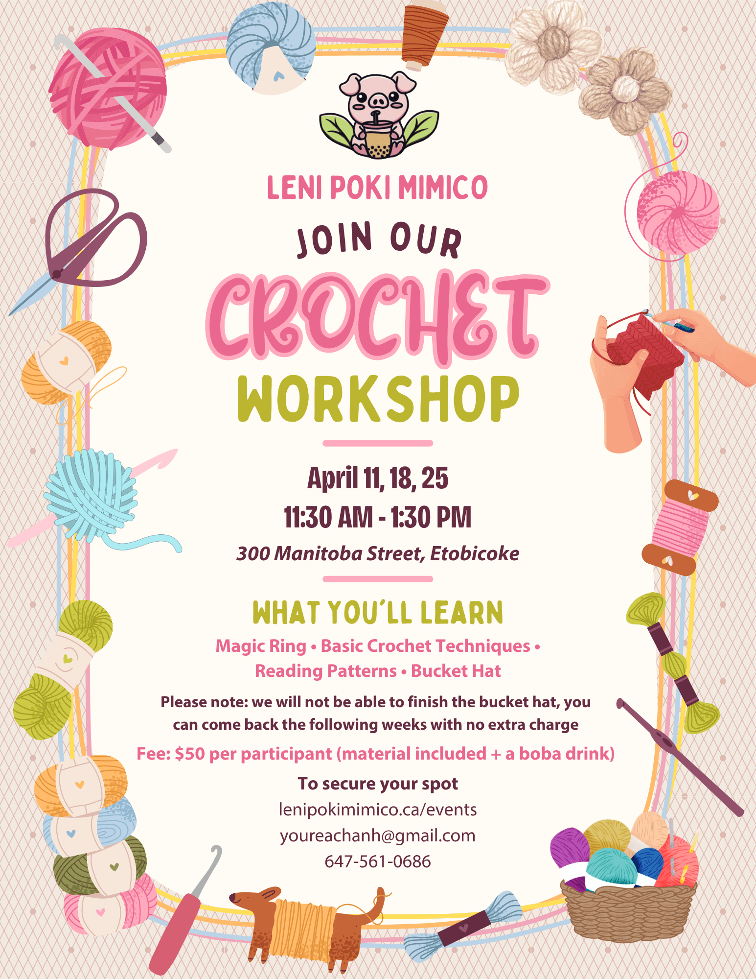 Apr 25 - Crochet Workshop