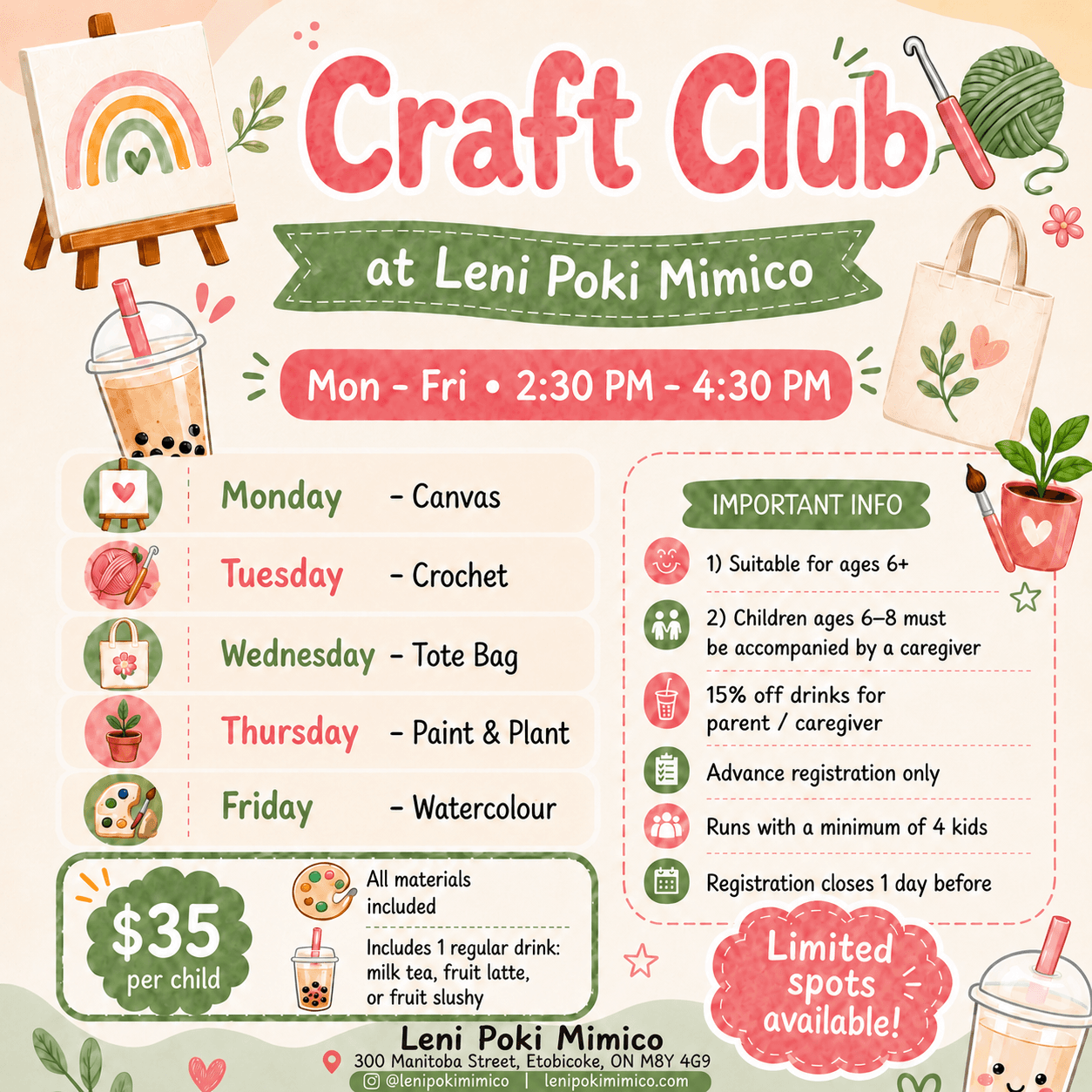 Aug 12 - Craft Club - Tote Bag Painting